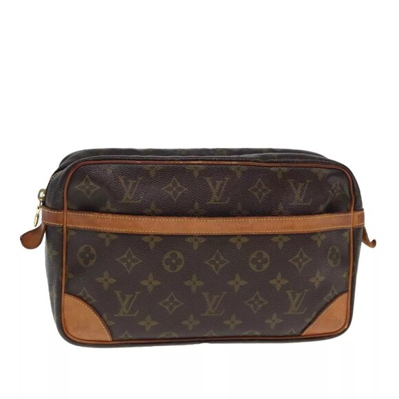 LOUIS VUITTON Monogram Compiegne 28 Clutch Bag - Picture 1 of 16